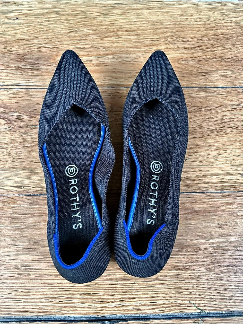 Rothy's The Point Pointed Toe Flats in Black